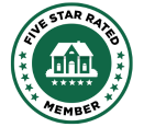 Five-star service badge